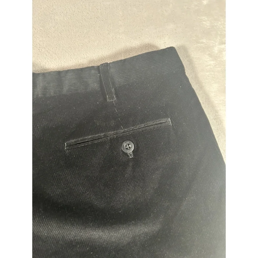 Brioni Cannes Corduroy Pants Mens Black 44R 40x28 Made In Italy Designer Preppy